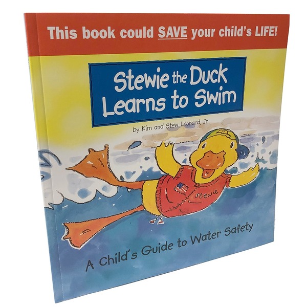Stew Leonard's Stewie the Duck Learns to Swim Book Same-Day