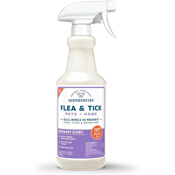 Wondercide Rosemary Scent Flea & Tick Spray for Pets & Home with Natural Essential Oils