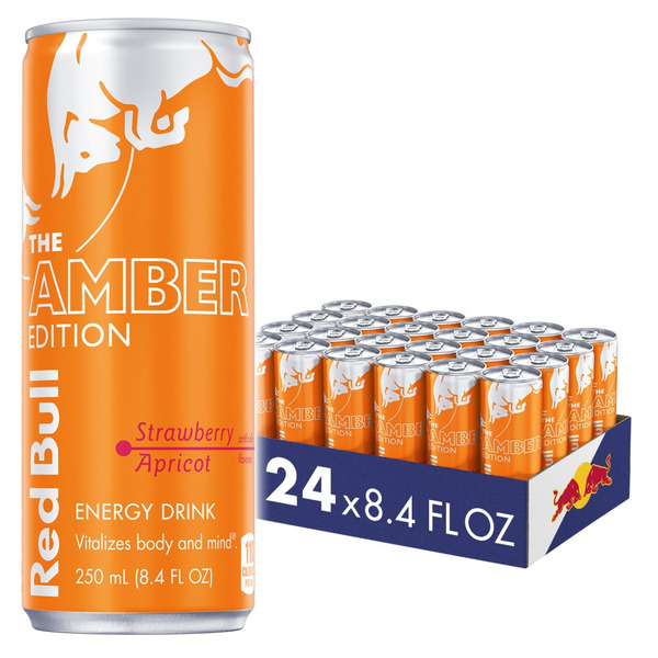Red Bull, Amber Edition - Strawberry Apricot - 8.4oz / 24 ct