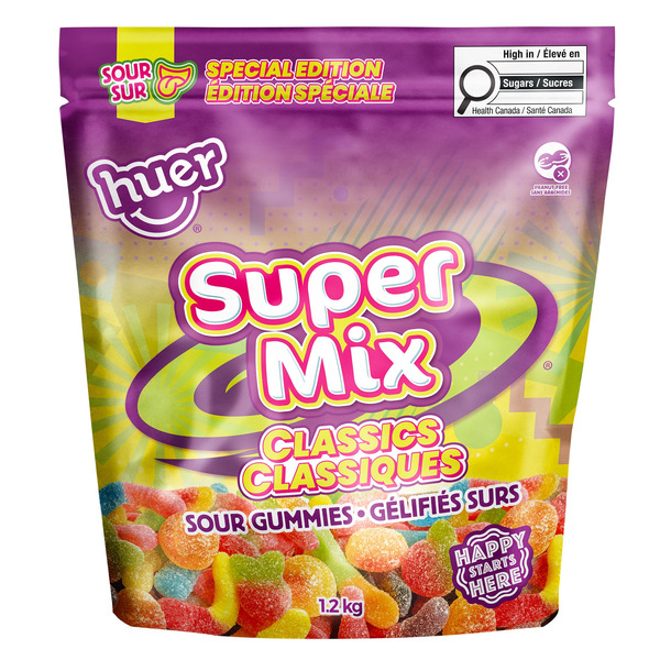 Huer Super Mix Classics Sour Gummies, 1.2 kg