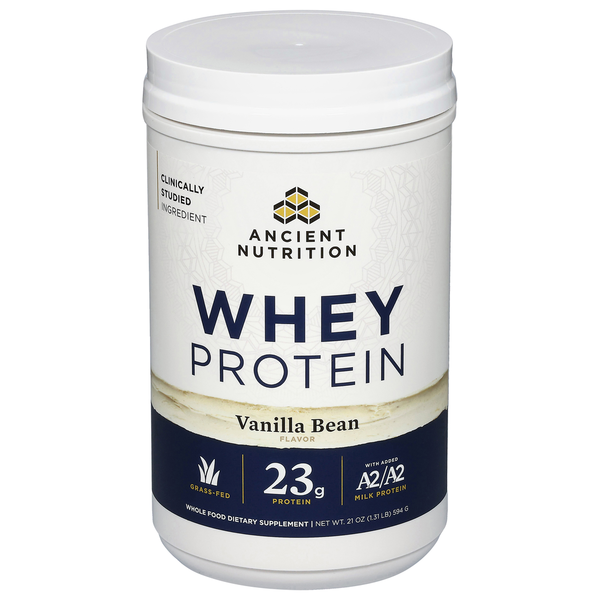 Ancient Nutrition Vanilla Bean Flavor Whey Protein