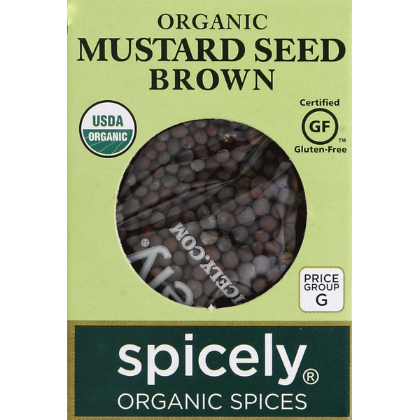 Spicely Organics Mustard Seed, Brown, Organic
