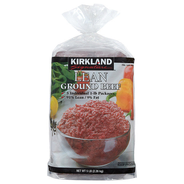 91% Lean Ground Beef, 5 x 1 lb
