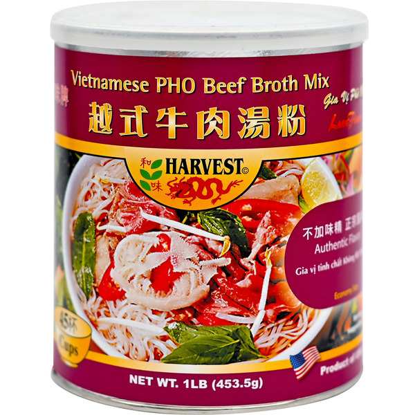 Harvest2000 No MSG Added Vietnamese Pho Beef Broth Mix