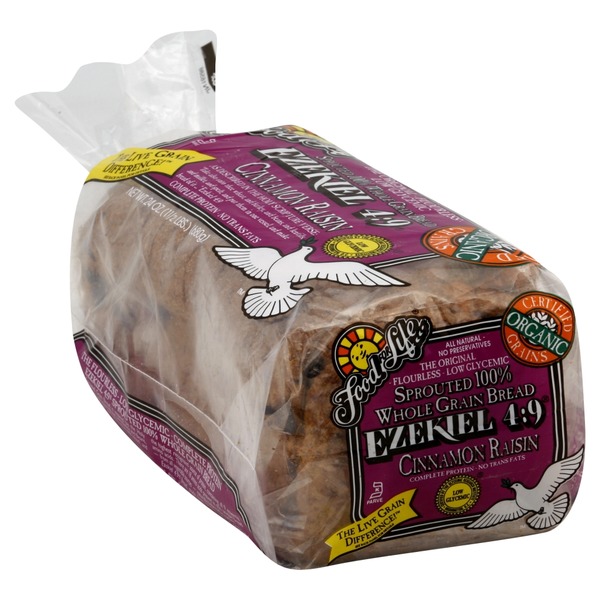 Food for Life Ezekiel 49 100 Sprouted Whole Grain Bread Cinnamon