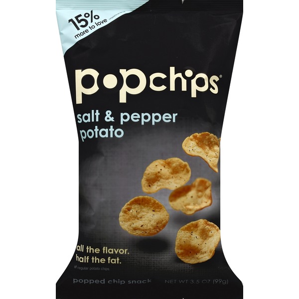 popchips Popped Chip Snack, Salt & Pepper Potato (3.5 oz) Instacart