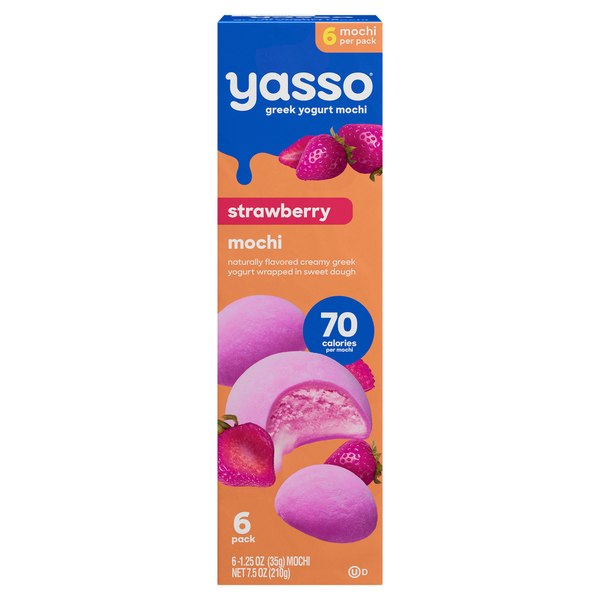 Yasso Mochi, Strawberry, 6 Pack Same-Day Delivery or Pickup | Publix
