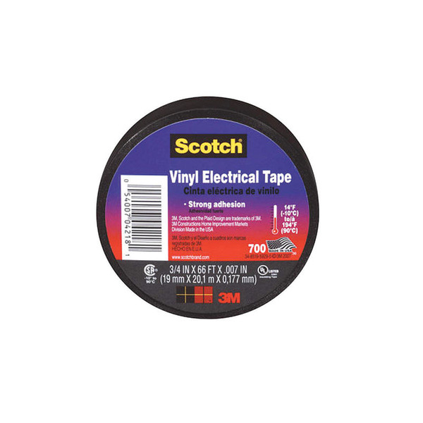 Scotch 3/4" Black Vinyl Electrical Tape