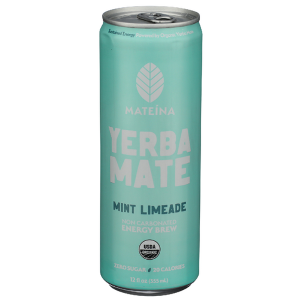 Mateina Organic Mint Limeade Yerba Mate Same-Day Delivery or