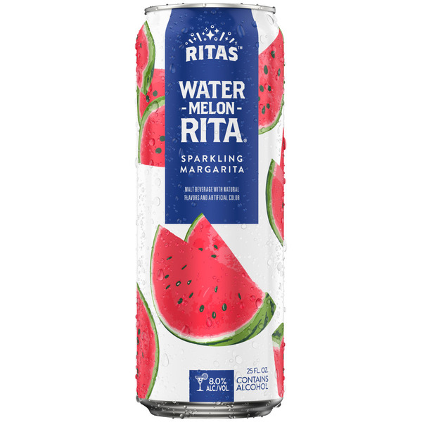 Ｒita Ritas Water-melon-Rita Sparkling Margarita 25 Fl. Oz Can, 8% Abv
