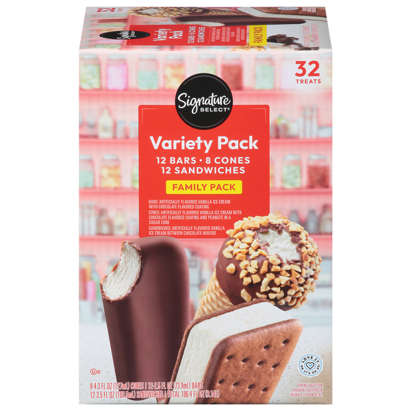 Signature SELECT Bars/Cones/Sandwiches, Variety Pack, Family Pack
