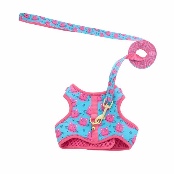 Whisker City Cat Centric Harness & Leash Combo Set, Large