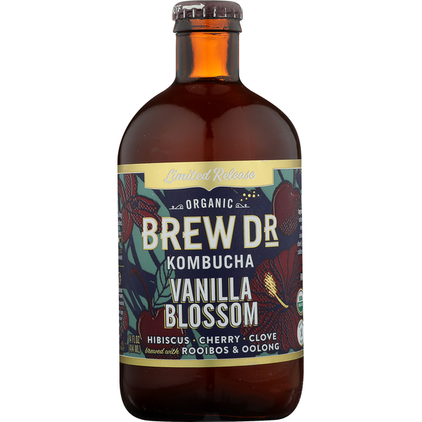 Brew Dr. Kombucha Kombucha, Organic, Vanilla Blossom (14 oz) Instacart