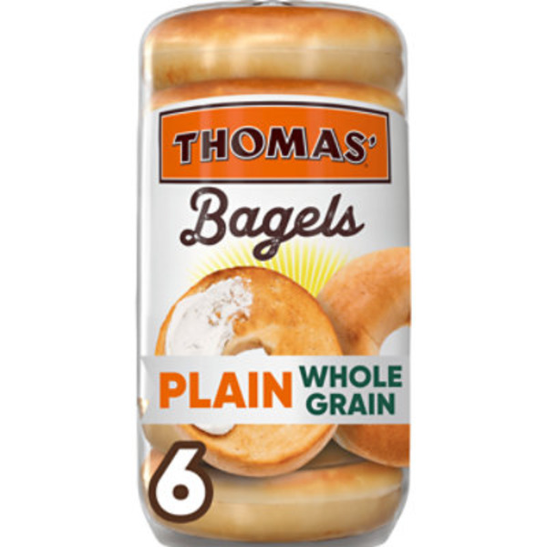 Thomas’ Pre-sliced Plain Bagels