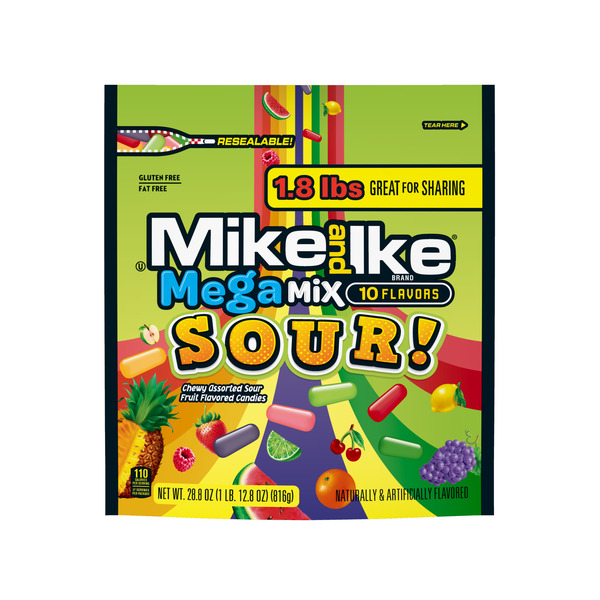 MIKESUKE　11枚 Mike And Ike® Chewy Assorted Sour Fruit Flavored Candies Same-Day