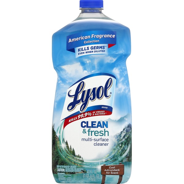 Lysol MultiSurface Cleaner, Cool Adirondack Air Scent (40 oz) Instacart