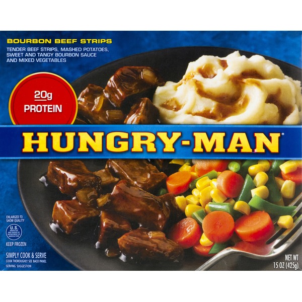 HungryMan Bourbon Beef Strips Frozen Dinner (16 oz) from Safeway
