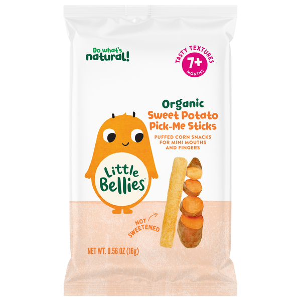 Little Bellies Pick-Me Sticks, Organic, Sweet Potato, 7+ Months