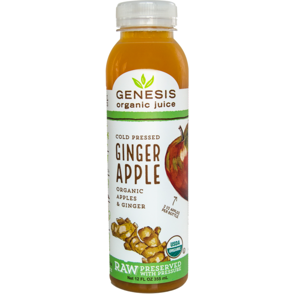 Genesis Organic Juice Apple Ginger (12 oz) Instacart