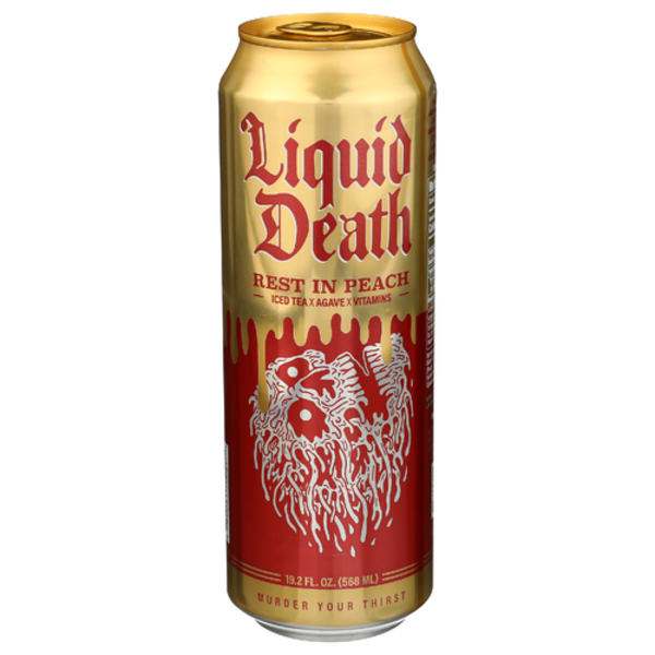 Liquid Death Rest In Peach Iced Tea With Agave & Vitamins