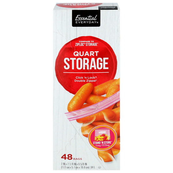 Essential Everyday Quart Storage Bags Same-Day Delivery or Pickup