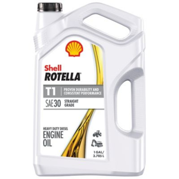 Shell 1 gal. SAE 30 Rotella T1 Heavy-Duty Motor Oil