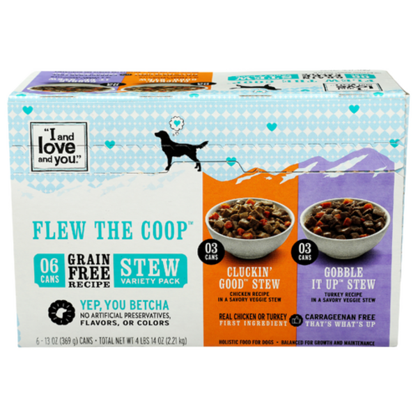 I And Love And You Flew The Coop Stew Wet Dog Food Variety Pack