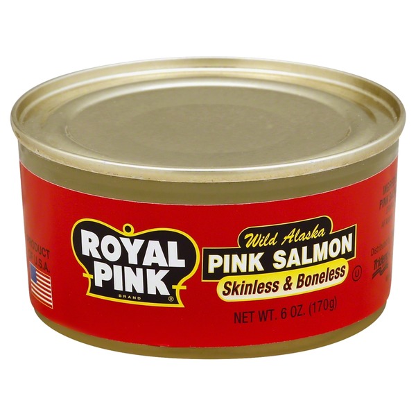 Royal Pink Salmon, Pink, Wild Alaska, Skinless & Boneless (6 oz) from
