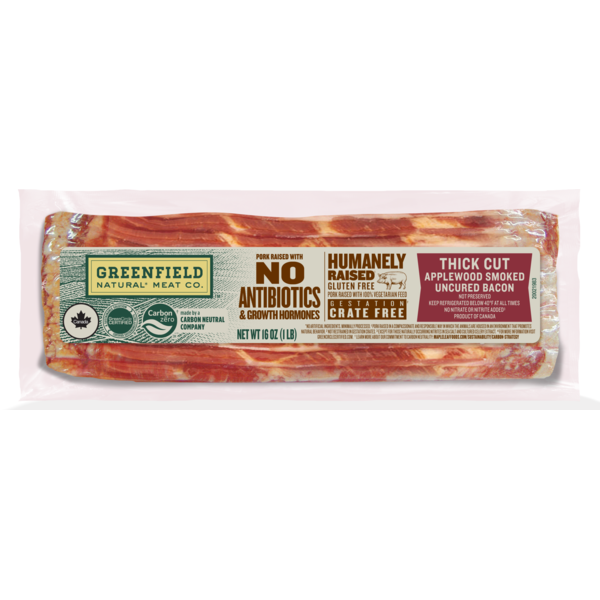 Greenfield Natural Meat Thick Cut Applewood Smoked Uncured