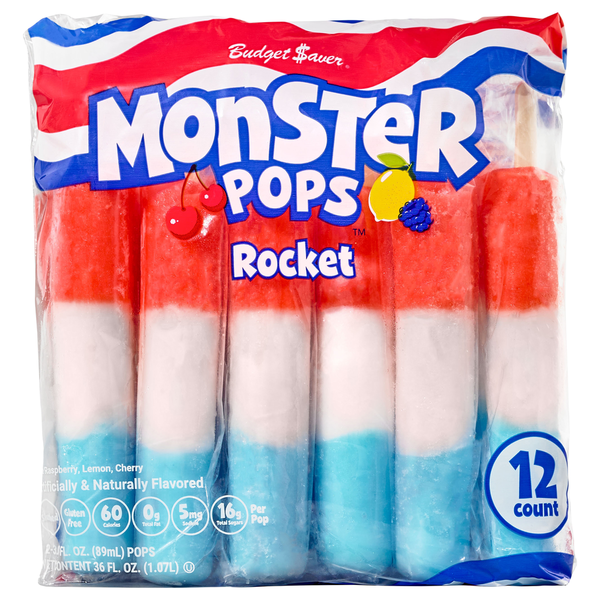 Budget Saver Rocket Monster Pops