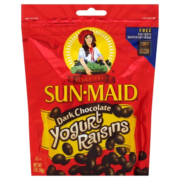 SunMaid Yogurt Flavored Raisins Dark Chocolate (7 oz) from HEB