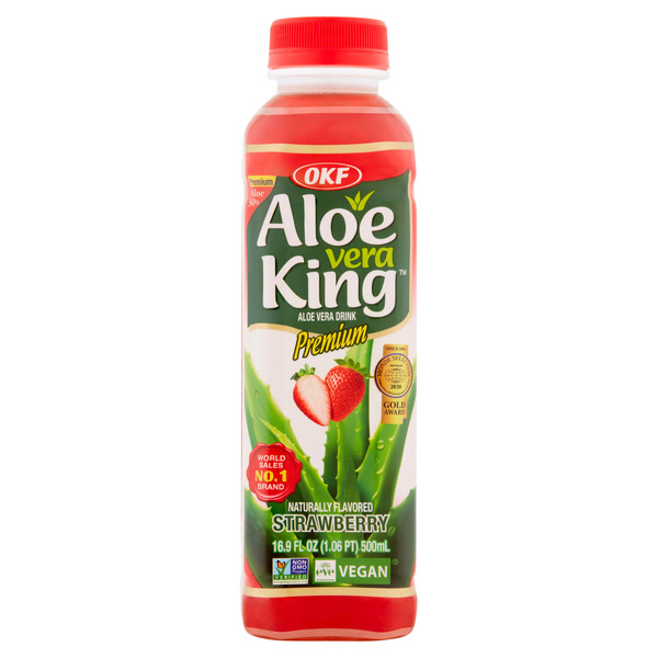 OKF Premium Strawberry Aloe Vera Drink Same-Day Delivery or Pickup |  Woodman's Food Markets