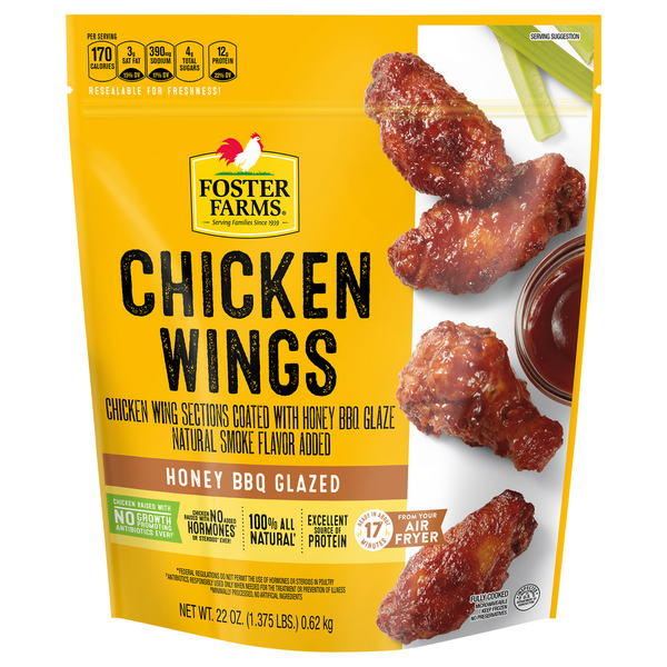 Foster Farms Honey BBQ Glazed Chicken Wings