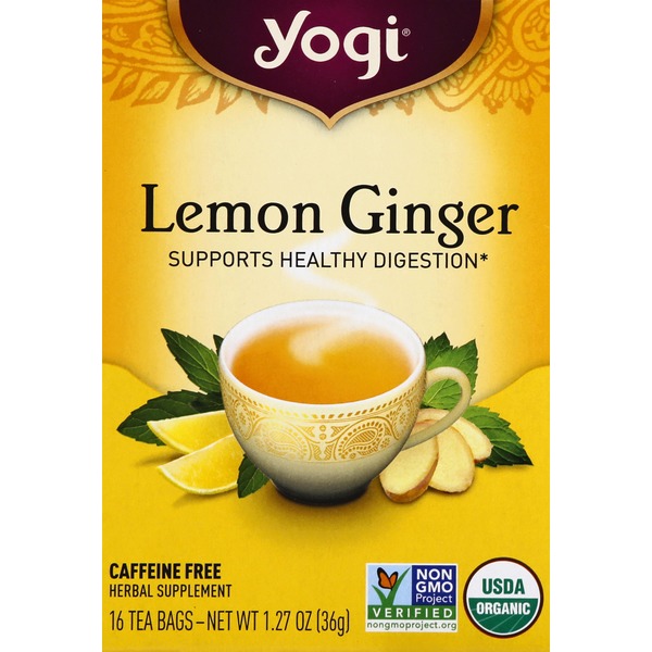 Yogi Lemon Ginger Tea (16 ct) from Safeway Instacart