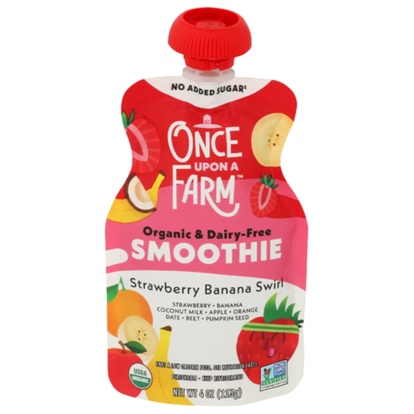 Once Upon A Farm Organic Strawberry Banana Swirl Dairy-Free Smoothie