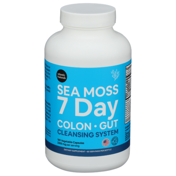 Atlantic Naturals Sea Moss 7 Day Colon & Gut Cleanse Capsules Same