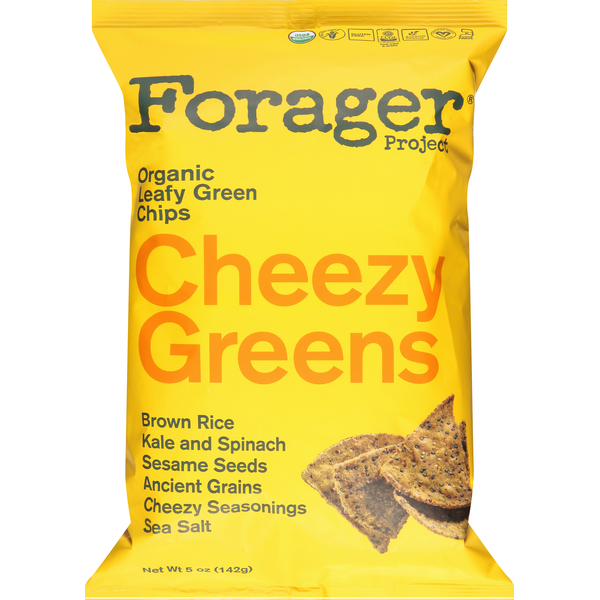 Forager Project Leafy Green Chips, Organic, Cheezy Greens