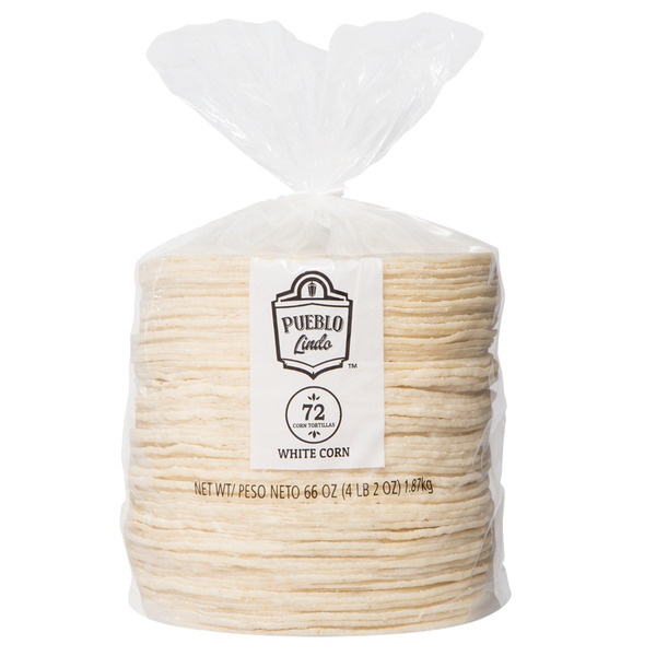 Pueblo Lindo White Corn Tortillas 72 ct
