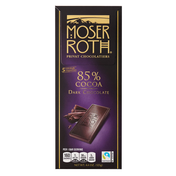 Moser Roth 85% Dark Chocolate Bar