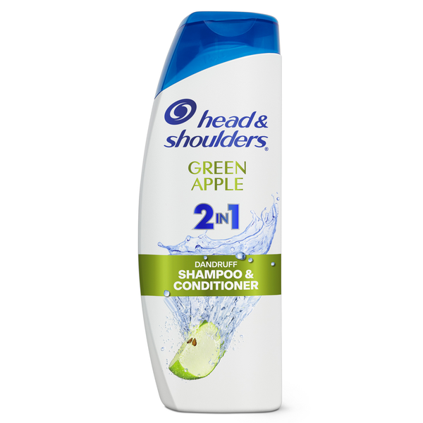 Head & Shoulders 2 in 1 Dandruff Shampoo and Conditioner, Green Apple - 12.5 fl oz