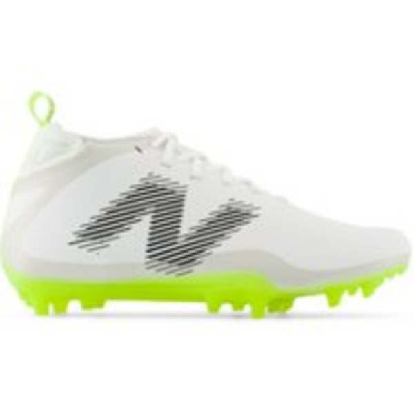 New Balance Rush V4 Mid Medium Width Lacrosse Cleats, Size M10.0/W11.5 - White & Green