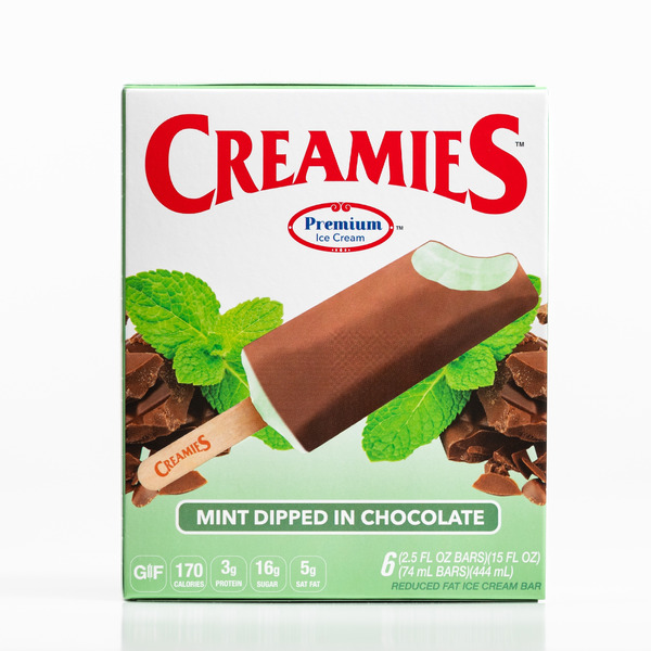 Creamies Ice Cream Mint Dipped In Chocolate Creamie Same-Day