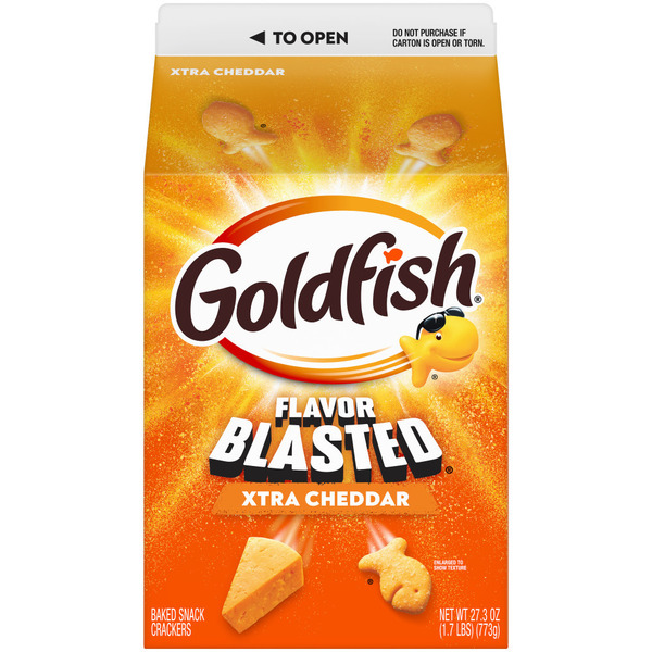 Pepperidge Farm Goldfish Flavor Blasted Xtra Cheddar Baked Snack Crackers