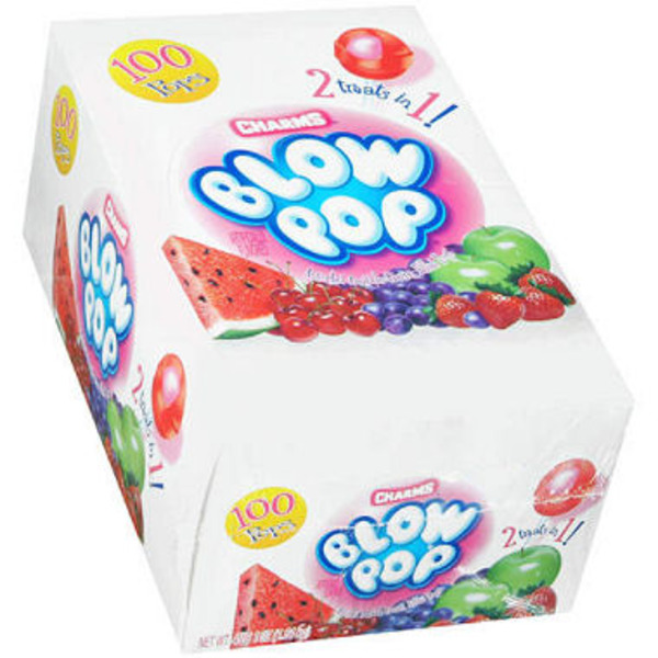Charms Blow Pops - Assorted 10 cents - 100 ct