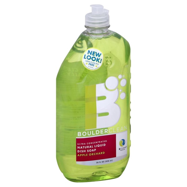 Boulder Clean Dish Soap, Natural Liquid, Apple Orchard, Ultra