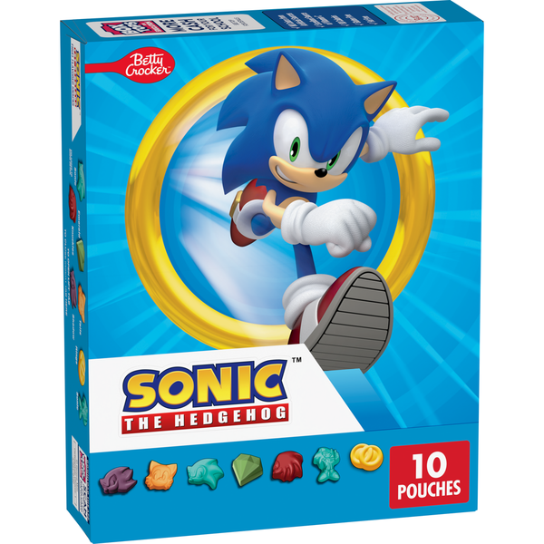 Betty Crocker Sonic Gluten Free Fruit Flavored Snack Treat Pouches