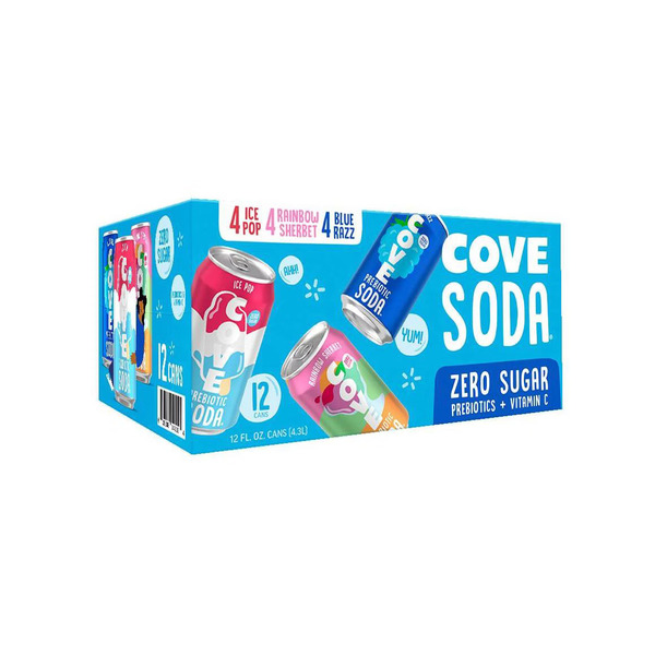 Cove Prebiotic Variety Pack (Ice Pop, Blue Razz, Rainbow Sherbet)
