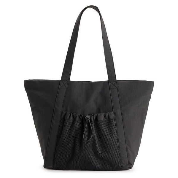 FLX Mesh Pocket Tote Bag, Grey