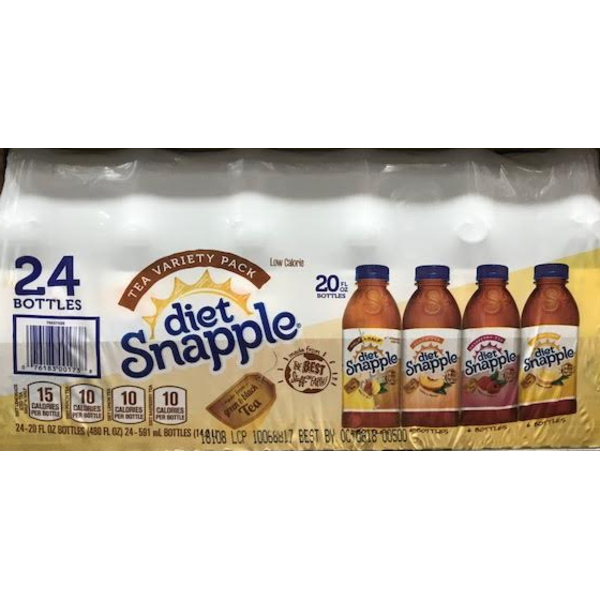 Snapple - Diet Tea Variety Pack - 24/20 oz