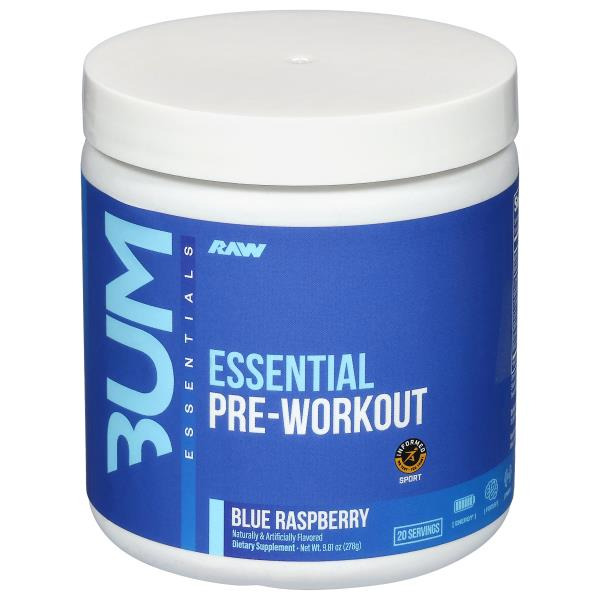 RAW Essential Blue Raspberry Pre-Workout Same-Day Delivery or